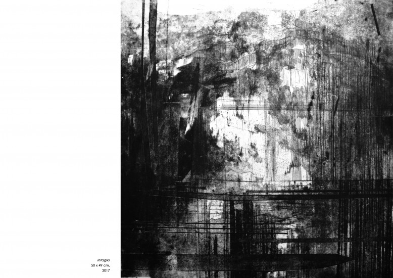 bez tytułu |intaglio | 50x49 cm